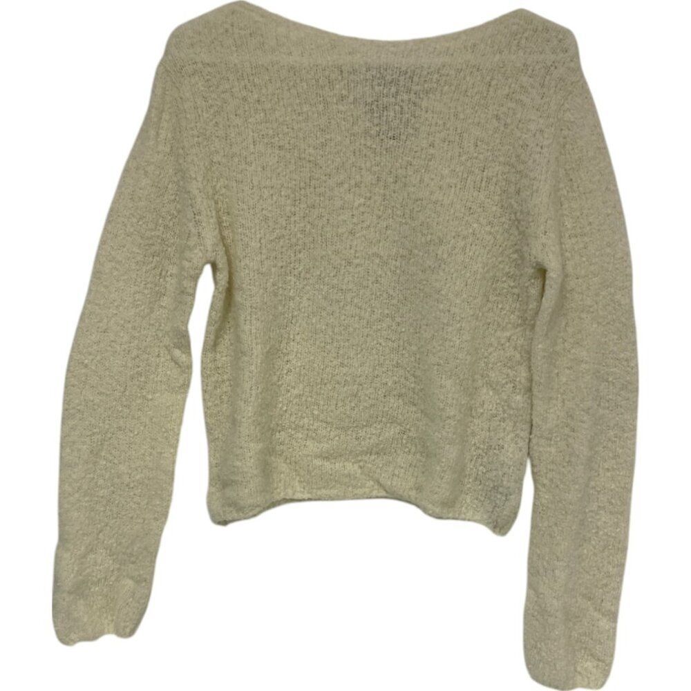 Massimo Dutti Womens Sweater Size XS Ecru Pullover Lightweight 5749/555 NWOT - Picture 2 of 11